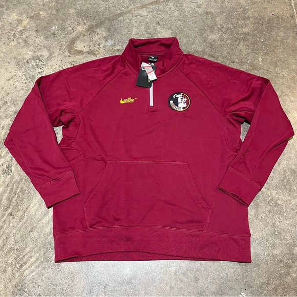 Nike Other - Florida State University Seminoles 1/4 Zip Fleece DJ8374-610 Athletic Active XL